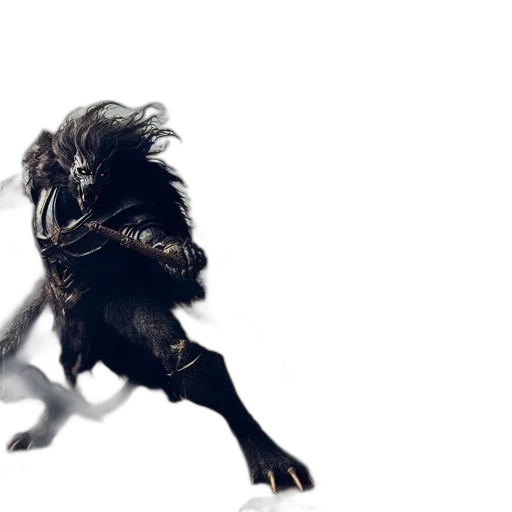 creature, hair, animal, dragon transparent PNG cut-out