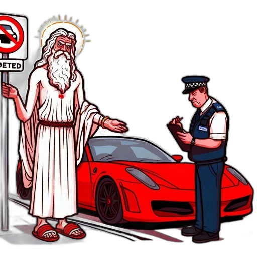 car, concept art, amusing, scene transparent PNG cut-out