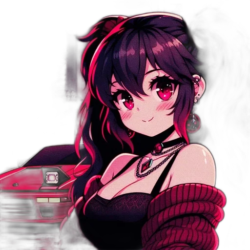car, dress, weapon, face transparent PNG cut-out