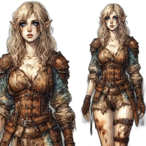 fantasy art, concept art, comic book art, pixel art transparent PNG cut-out