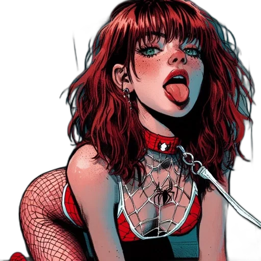 comic book art, cyberpunk, concept art, cartoon transparent PNG cut-out