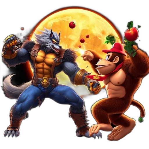 concept art, pixel art, fantasy art, two transparent PNG cut-out