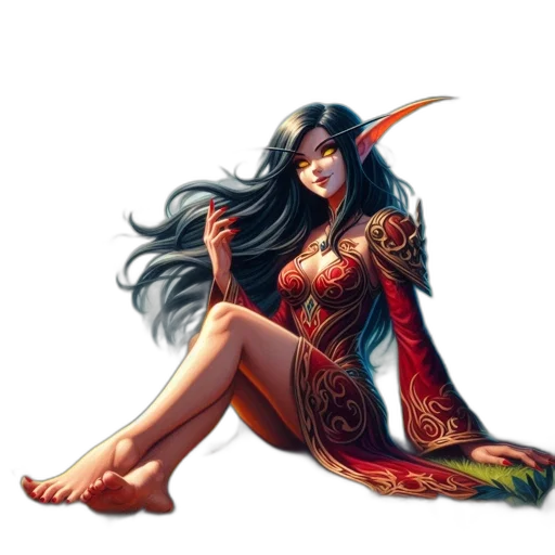 dress, dragon, fantasy art, concept art transparent PNG cut-out