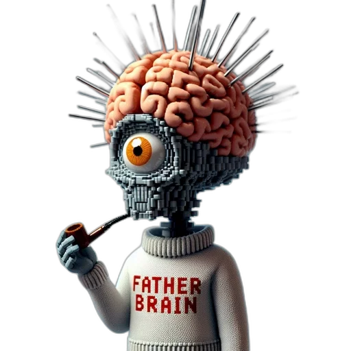 robot, creature, crown, concept art transparent PNG cut-out