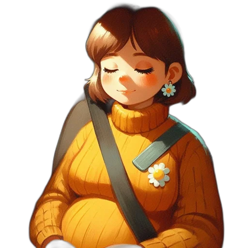 jacket, jewelry, face, staff transparent PNG cut-out
