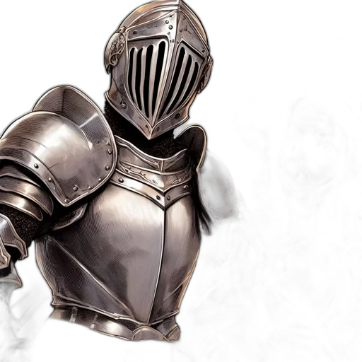 mask, sword, concept art, 3d render transparent PNG cut-out