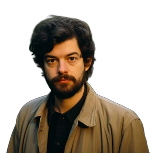 jacket, staff, face, hair transparent PNG cut-out