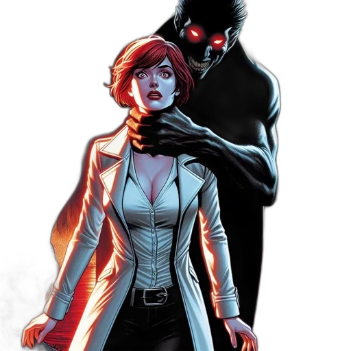 jacket, comic book art, concept art, neon lights transparent PNG cut-out
