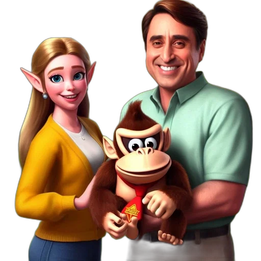 staff, 3d render, concept art, cartoon transparent PNG cut-out