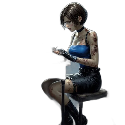 dress, robot, cyberpunk, concept art transparent PNG cut-out