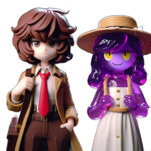 3d render, concept art, anime, fantasy art transparent PNG cut-out