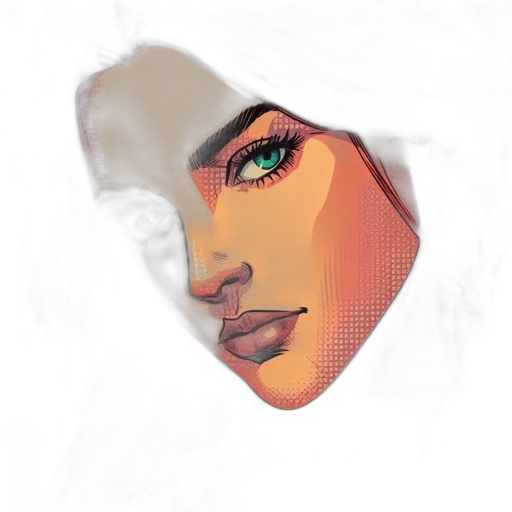 face, mask, jewelry, photorealistic transparent PNG cut-out