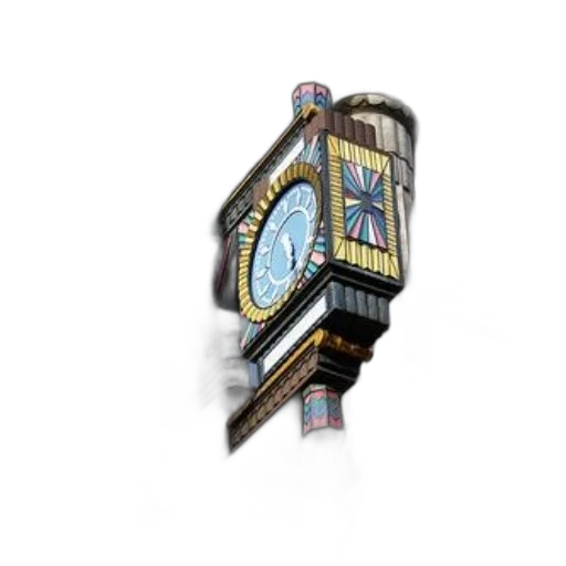 jewelry, 3d render, colorful, clock transparent PNG cut-out