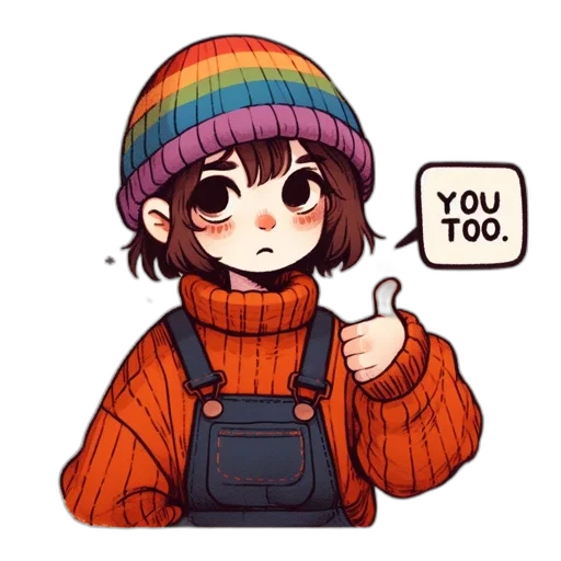 hat, jacket, pixel art, watercolor transparent PNG cut-out