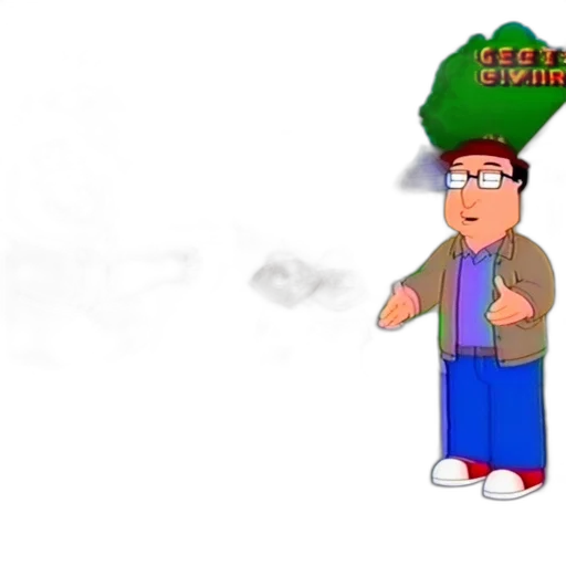 hat, jacket, staff, cartoon transparent PNG cut-out