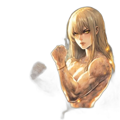 weapon, hair, concept art, anime transparent PNG cut-out