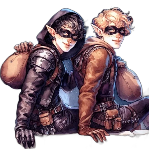 watercolor, concept art, fantasy art, comic book art transparent PNG cut-out
