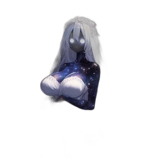 mask, dress, creature, hair transparent PNG cut-out