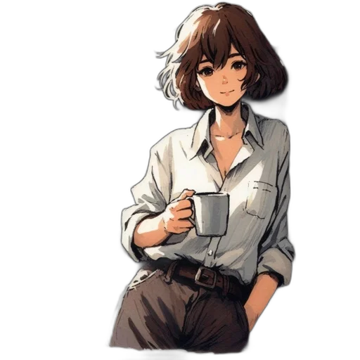 staff, dress, jacket, robot transparent PNG cut-out