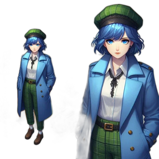 staff, jacket, hat, concept art transparent PNG cut-out