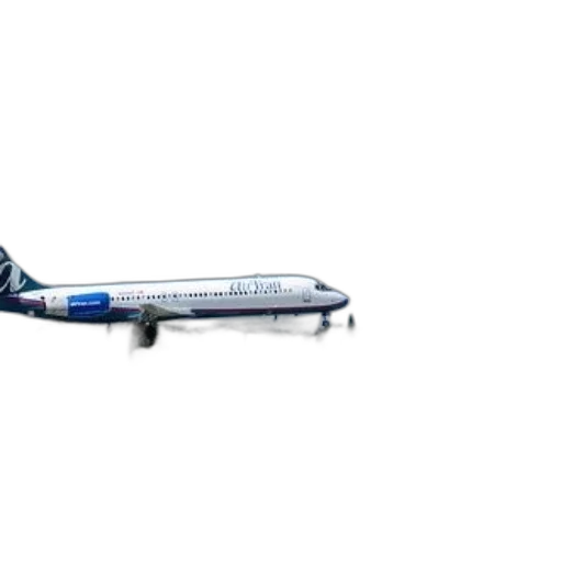 3d render, commercial, airplane, takes transparent PNG cut-out