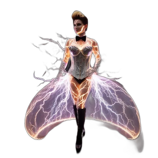 dress, concept art, comic book art, fantasy art transparent PNG cut-out