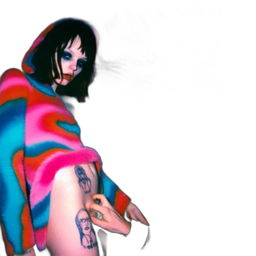jacket, dress, concept art, cyberpunk transparent PNG cut-out