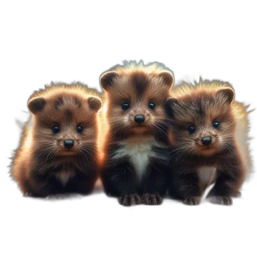 animal, photorealistic, 3d render, oil painting transparent PNG cut-out