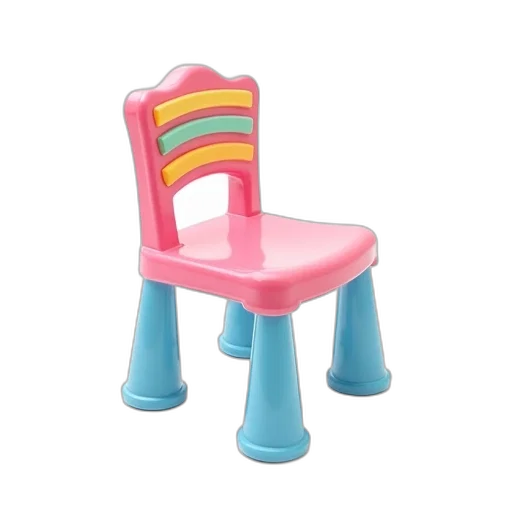 furniture, shoes, 3d render, vaporwave transparent PNG cut-out