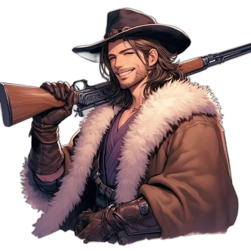 weapon, staff, jacket, sword transparent PNG cut-out