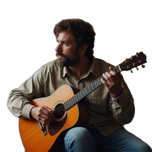 jacket, photorealistic, man, plays transparent PNG cut-out