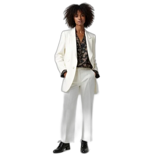 jacket, woman, wearing, white transparent PNG cut-out