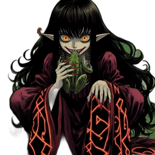 staff, creature, mask, jewelry transparent PNG cut-out