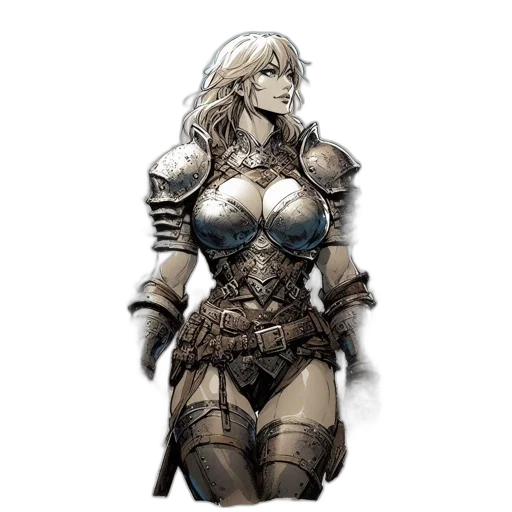 dress, sword, concept art, fantasy art transparent PNG cut-out