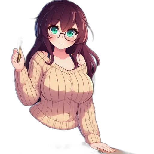 dress, staff, jacket, creature transparent PNG cut-out