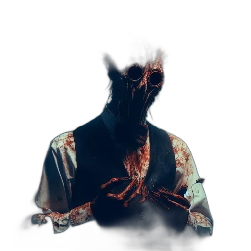 mask, creature, jacket, face transparent PNG cut-out