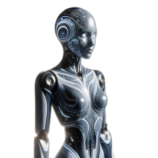 robot, dress, jewelry, creature transparent PNG cut-out
