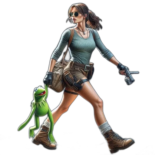 staff, concept art, 3d render, pixel art transparent PNG cut-out