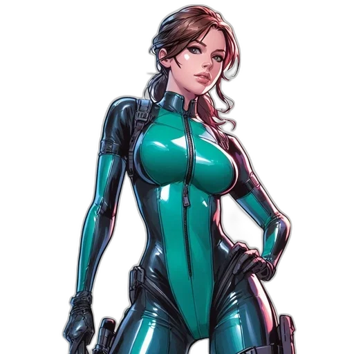 robot, comic book art, concept art, cyberpunk transparent PNG cut-out