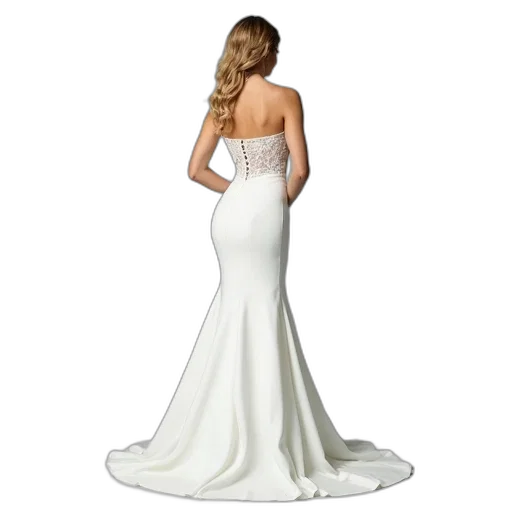 dress, woman, wearing, white transparent PNG cut-out