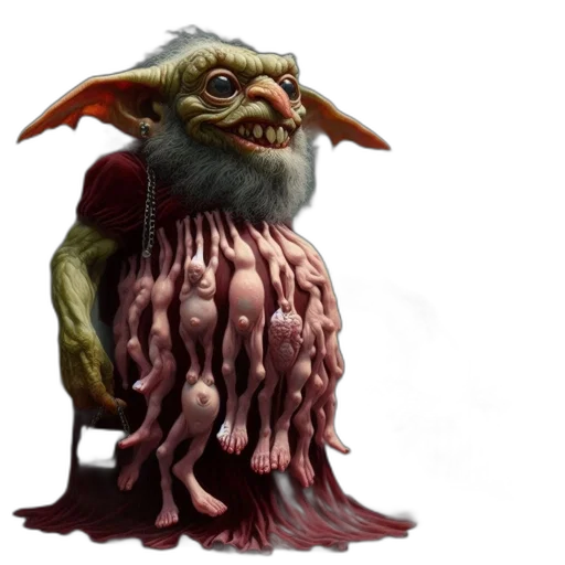 creature, staff, face, concept art transparent PNG cut-out