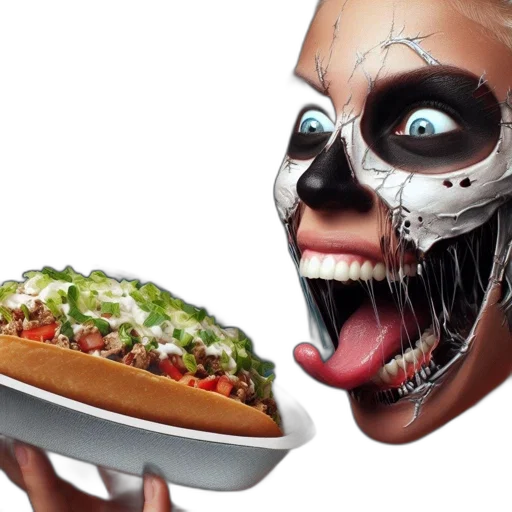 food, creature, mask, face transparent PNG cut-out
