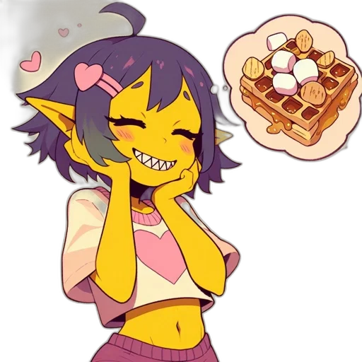 food, pixel art, concept art, anime transparent PNG cut-out