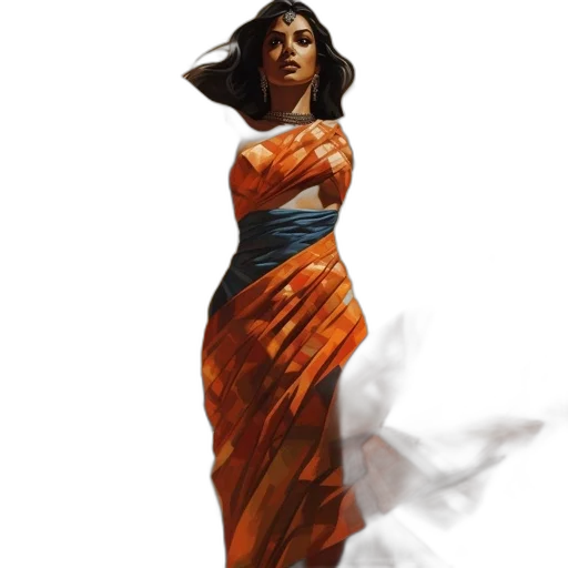 dress, staff, concept art, fantasy art transparent PNG cut-out
