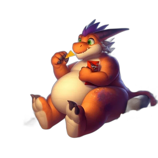 dragon, creature, animal, staff transparent PNG cut-out