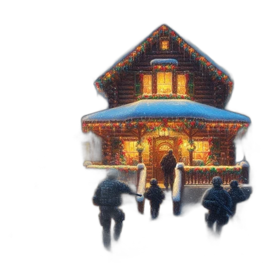 building, pixel art, concept art, watercolor transparent PNG cut-out