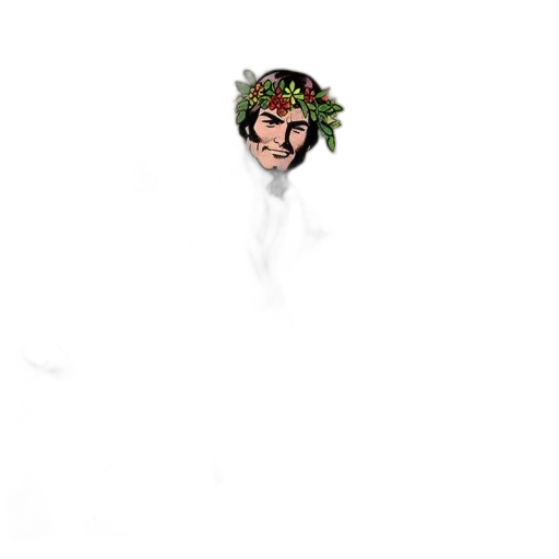face, staff, crown, creature transparent PNG cut-out