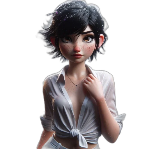 dress, concept art, fantasy art, 3d render transparent PNG cut-out