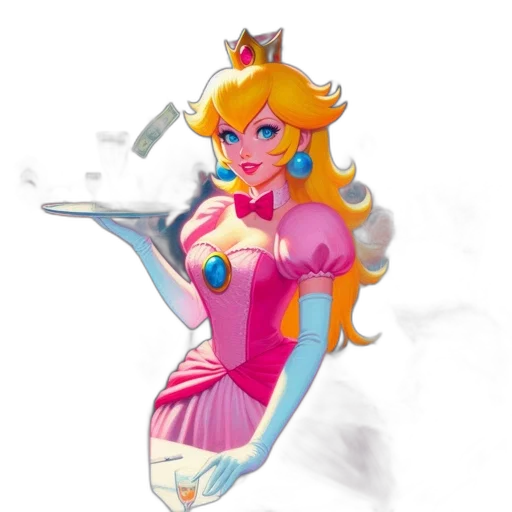 crown, dress, staff, weapon transparent PNG cut-out