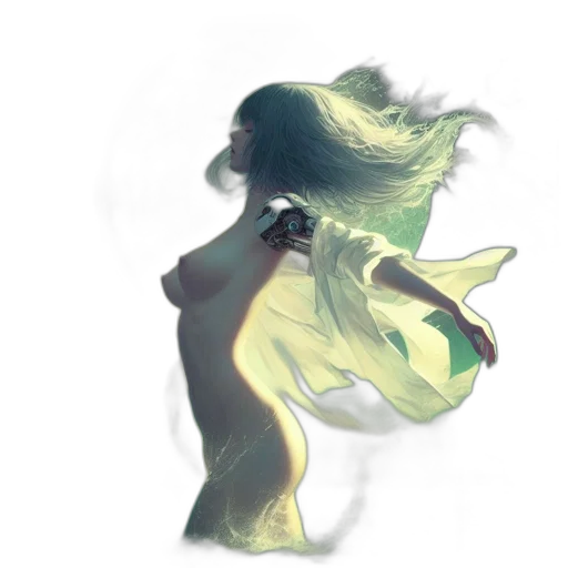 dress, hair, mask, flower transparent PNG cut-out